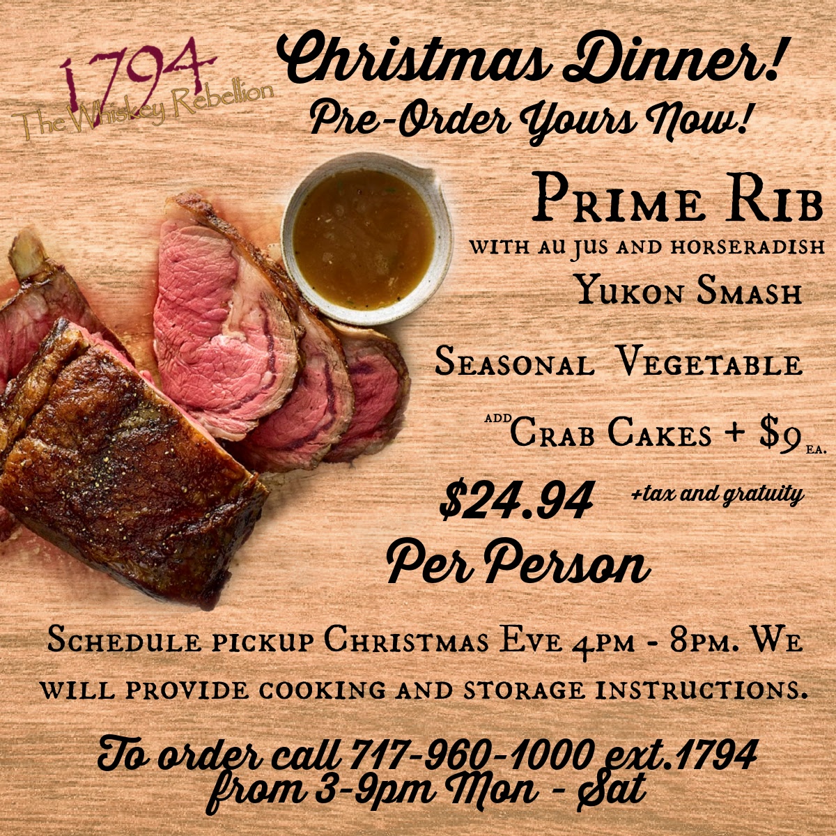 Christmas Eve Menu